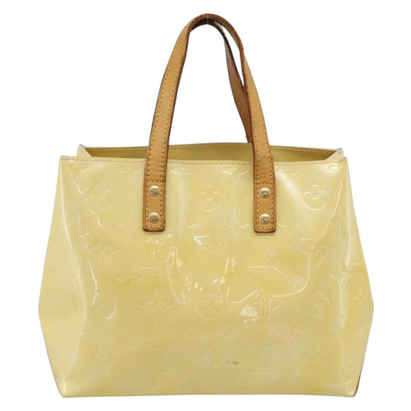 LOUIS VUITTON Monogram Vernis Reade PM Hand Bag Gris M91145 LV Auth hk4253