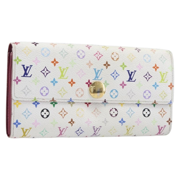 LOUIS VUITTON Multicolor Portefeuille Sarah Wallet M93745 LV Auth hk4254