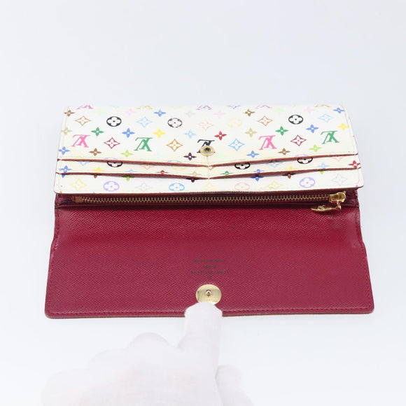 LOUIS VUITTON Multicolor Portefeuille Sarah Wallet M93745 LV Auth hk4254