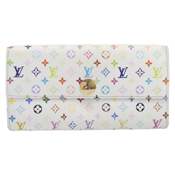 LOUIS VUITTON Multicolor Portefeuille Sarah Wallet M93745 LV Auth hk4254