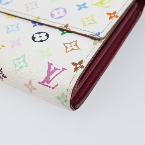 LOUIS VUITTON Multicolor Portefeuille Sarah Wallet M93745 LV Auth hk4254