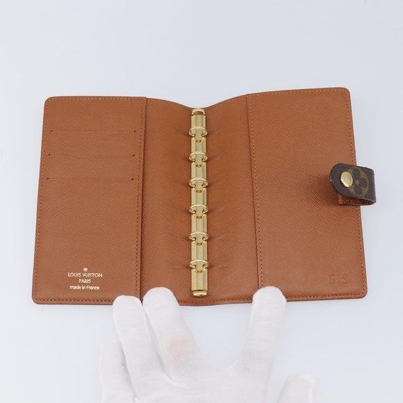LOUIS VUITTON Trunk Label Agenda PM Day Planner Cover R21067 LV Auth hk4256