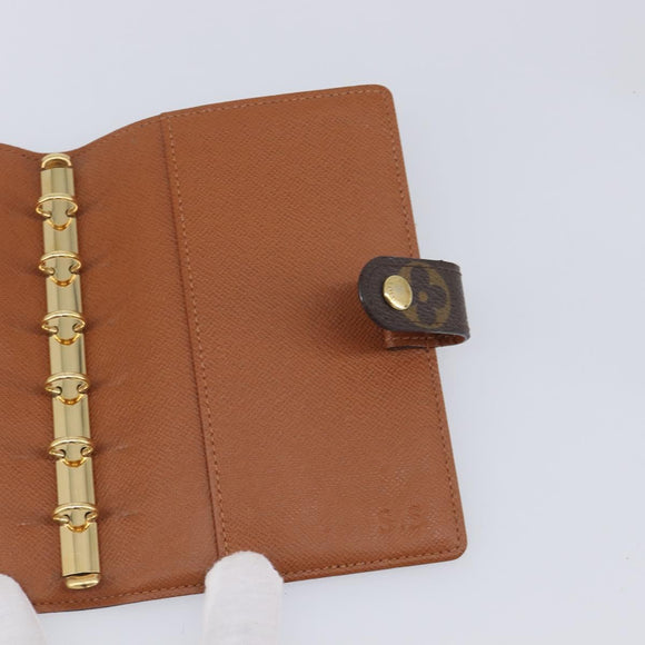 LOUIS VUITTON Trunk Label Agenda PM Day Planner Cover R21067 LV Auth hk4256