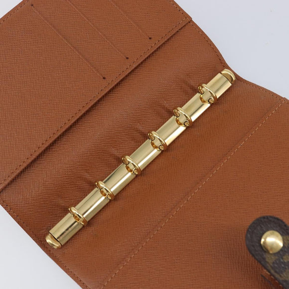 LOUIS VUITTON Trunk Label Agenda PM Day Planner Cover R21067 LV Auth hk4256