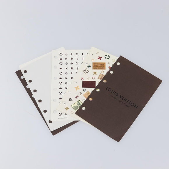 LOUIS VUITTON Trunk Label Agenda PM Day Planner Cover R21067 LV Auth hk4256
