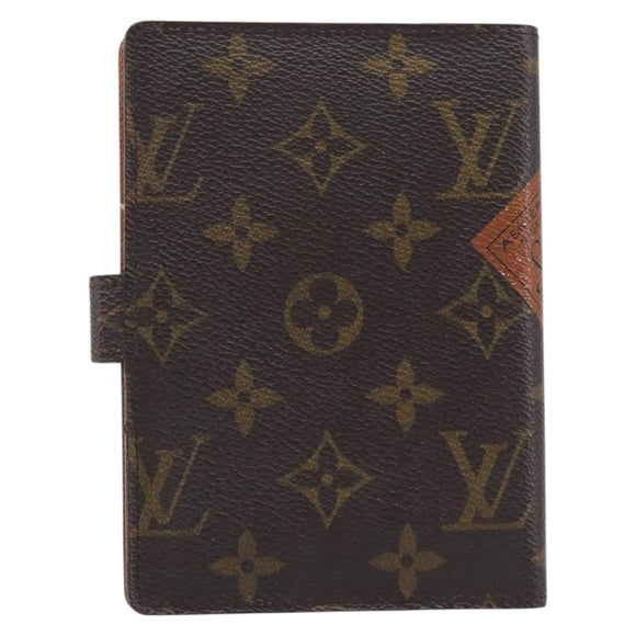 LOUIS VUITTON Trunk Label Agenda PM Day Planner Cover R21067 LV Auth hk4256