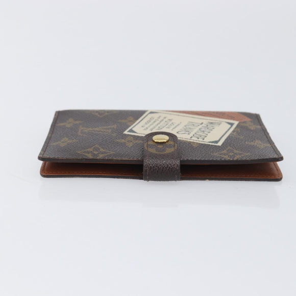 LOUIS VUITTON Trunk Label Agenda PM Day Planner Cover R21067 LV Auth hk4256