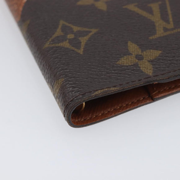 LOUIS VUITTON Trunk Label Agenda PM Day Planner Cover R21067 LV Auth hk4256