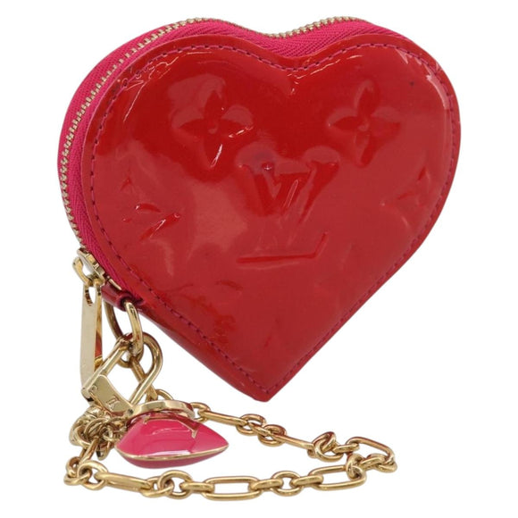 LOUIS VUITTON Porte Monnaie Coeur Coin Purse Rose Pop M93657 LV Auth hk4258V