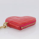 LOUIS VUITTON Porte Monnaie Coeur Coin Purse Rose Pop M93657 LV Auth hk4258V-10