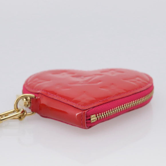 LOUIS VUITTON Porte Monnaie Coeur Coin Purse Rose Pop M93657 LV Auth hk4258V