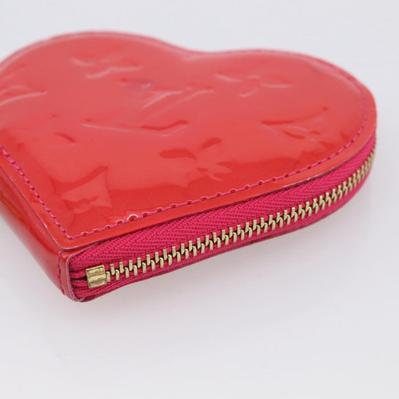 LOUIS VUITTON Porte Monnaie Coeur Coin Purse Rose Pop M93657 LV Auth hk4258V