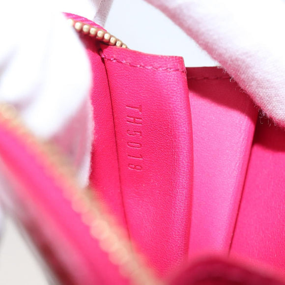 LOUIS VUITTON Porte Monnaie Coeur Coin Purse Rose Pop M93657 LV Auth hk4258V