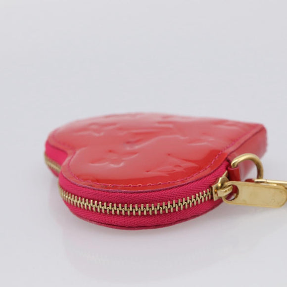 LOUIS VUITTON Porte Monnaie Coeur Coin Purse Rose Pop M93657 LV Auth hk4258V