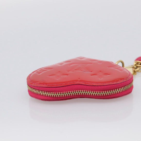 LOUIS VUITTON Porte Monnaie Coeur Coin Purse Rose Pop M93657 LV Auth hk4258V