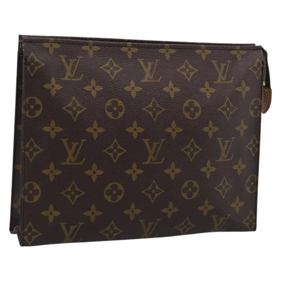 LOUIS VUITTON Monogram Poche Toilette 26 Pouch M47542 LV Auth hk4259