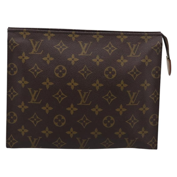 LOUIS VUITTON Monogram Poche Toilette 26 Pouch M47542 LV Auth hk4259