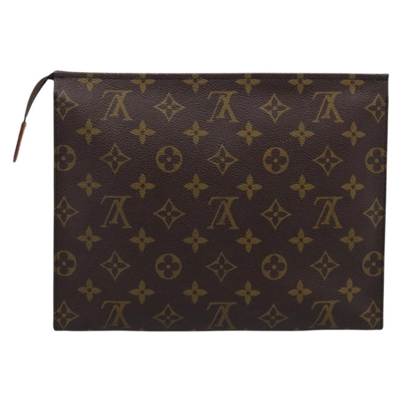 LOUIS VUITTON Monogram Poche Toilette 26 Pouch M47542 LV Auth hk4259