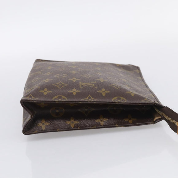 LOUIS VUITTON Monogram Poche Toilette 26 Pouch M47542 LV Auth hk4259