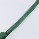 LOUIS VUITTON Adjustable Shoulder Strap Leather 39.8-46.9 Green LV Auth hk4260-10