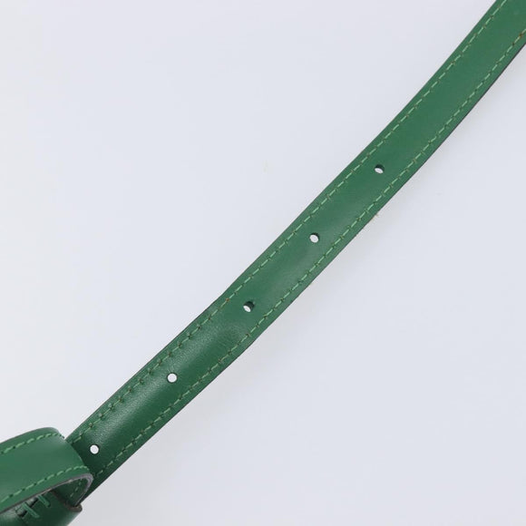 LOUIS VUITTON Adjustable Shoulder Strap Leather 39.8-46.9 Green LV Auth hk4260