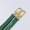 LOUIS VUITTON Adjustable Shoulder Strap Leather 39.8-46.9 Green LV Auth hk4260-7