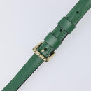 LOUIS VUITTON Adjustable Shoulder Strap Leather 39.8-46.9 Green LV Auth hk4260-9
