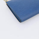 LOUIS VUITTON Epi Pochette Accessoires Pouch Blue M52985 LV Auth hk4262-12