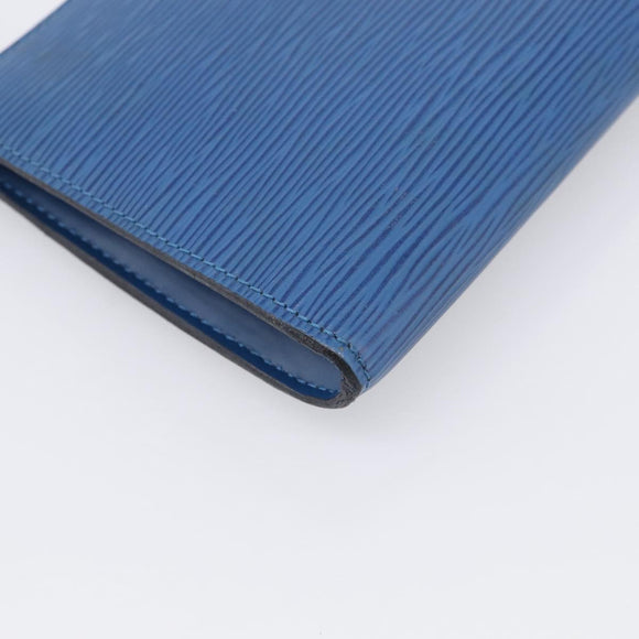 LOUIS VUITTON Epi Pochette Accessoires Pouch Blue M52985 LV Auth hk4262
