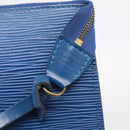 LOUIS VUITTON Epi Pochette Accessoires Pouch Blue M52985 LV Auth hk4262-15