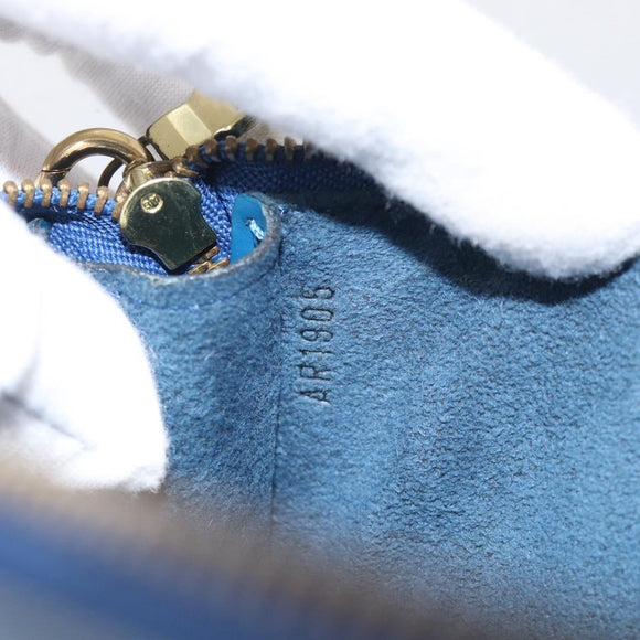 LOUIS VUITTON Epi Pochette Accessoires Pouch Blue M52985 LV Auth hk4262