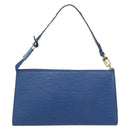 LOUIS VUITTON Epi Pochette Accessoires Pouch Blue M52985 LV Auth hk4262-3