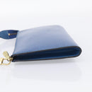 LOUIS VUITTON Epi Pochette Accessoires Pouch Blue M52985 LV Auth hk4262-4