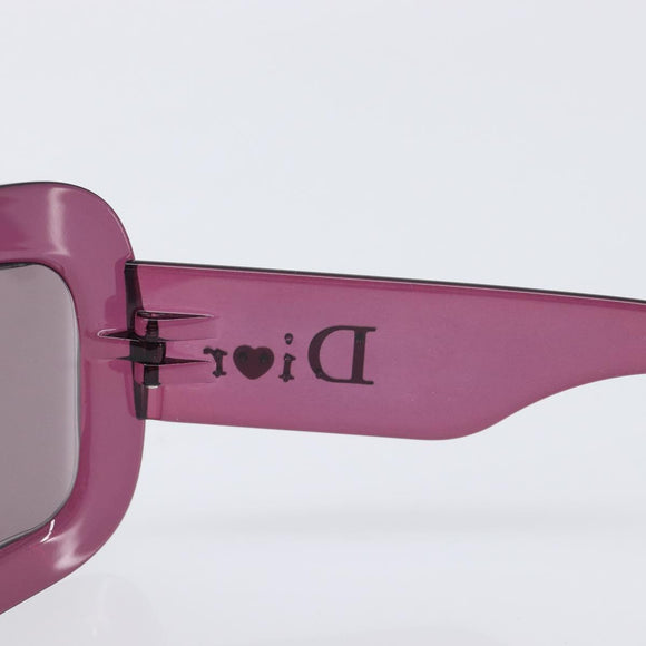 Christian Dior Sunglasses Plastic Purple Silver Auth hk4263A