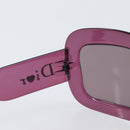 Christian Dior Sunglasses Plastic Purple Silver Auth hk4263A-14