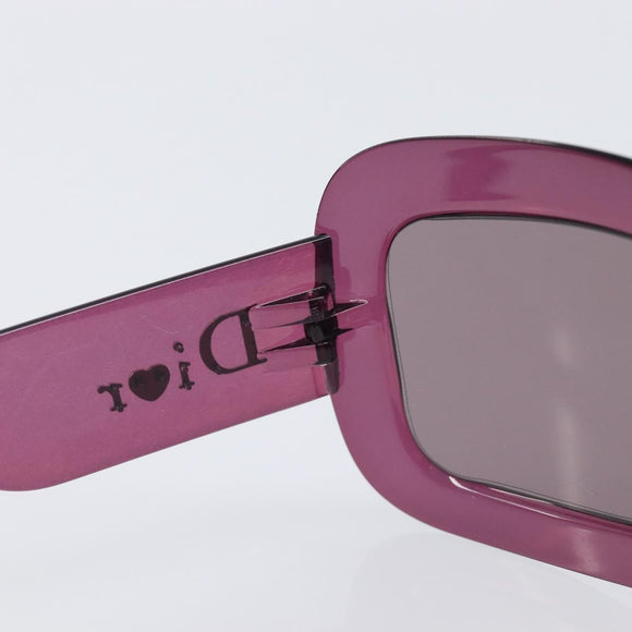 Christian Dior Sunglasses Plastic Purple Silver Auth hk4263A