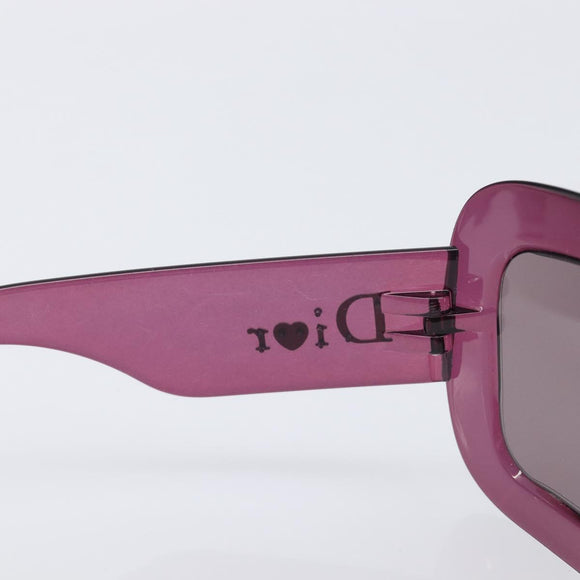 Christian Dior Sunglasses Plastic Purple Silver Auth hk4263A