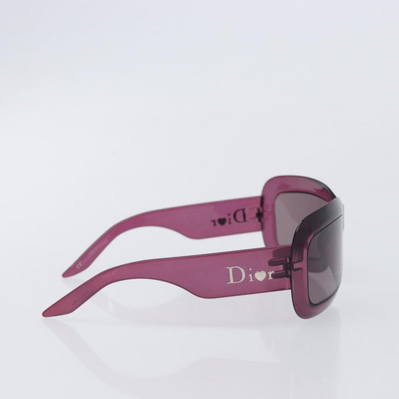 Christian Dior Sunglasses Plastic Purple Silver Auth hk4263A