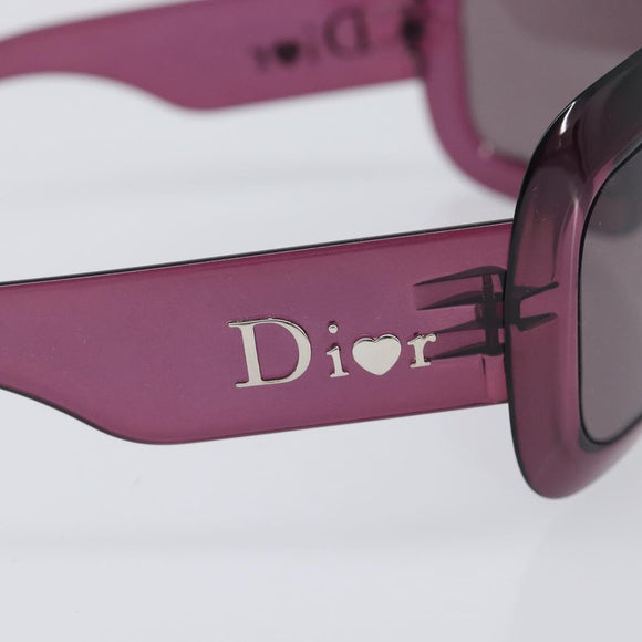 Christian Dior Sunglasses Plastic Purple Silver Auth hk4263A