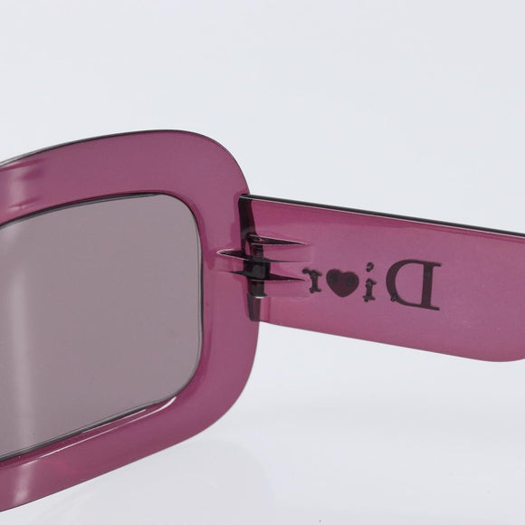 Christian Dior Sunglasses Plastic Purple Silver Auth hk4263A