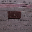 GIVENCHY Tote Bag Leather Brown Gold Auth hk4264-17