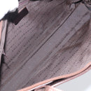 GIVENCHY Tote Bag Leather Brown Gold Auth hk4264-18