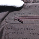 GIVENCHY Tote Bag Leather Brown Gold Auth hk4264-21