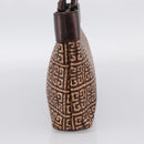 GIVENCHY Tote Bag Leather Brown Gold Auth hk4264-5