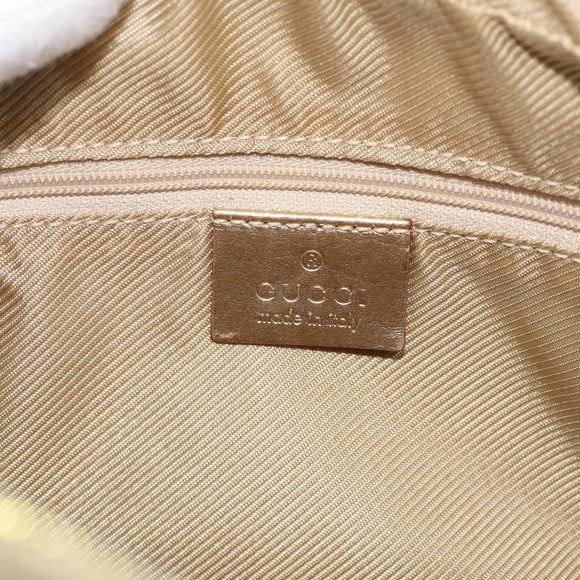 GUCCI GG Canvas Hand Bag Light Blue Gold 000 0852 Auth hk4266