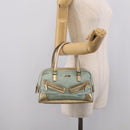 GUCCI GG Canvas Hand Bag Light Blue Gold 000 0852 Auth hk4266-26