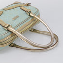 GUCCI GG Canvas Hand Bag Light Blue Gold 000 0852 Auth hk4266-7