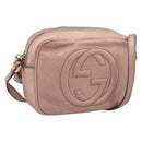 GUCCI Shoulder Bag Leather Pink Gold 308364 Auth hk4267-1