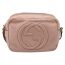 GUCCI Shoulder Bag Leather Pink Gold 308364 Auth hk4267-2