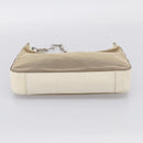 GUCCI Chain Shoulder Bag Canvas Beige Silver 001 3873 Auth hk4268-10